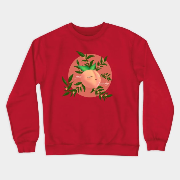 Just Peachy Crewneck Sweatshirt by Indicat